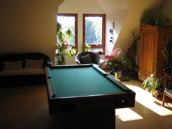 Billiardtisch in einer Wohngruppe