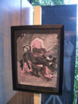 2006 Herne/Eickel: Gemälde zur Pietá von Zohner zu ihrem Vortrag